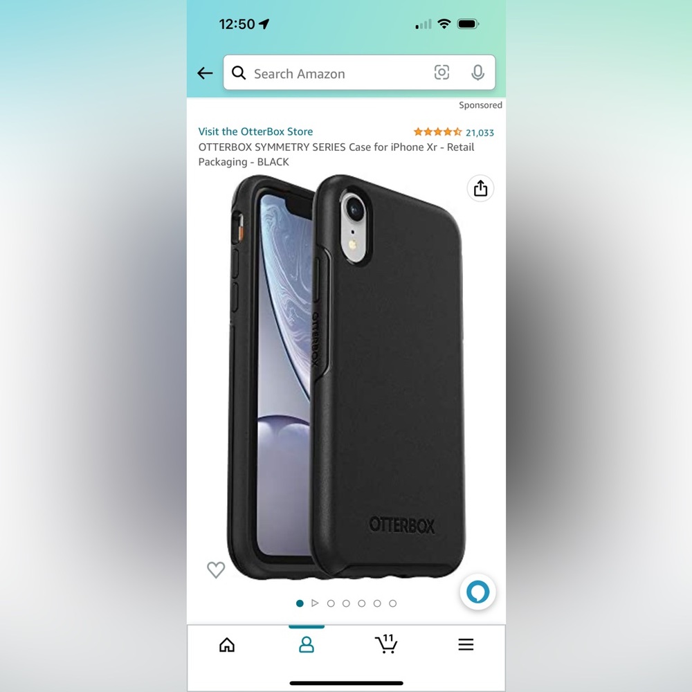 iPhone 7plus phone case Otterbox black
